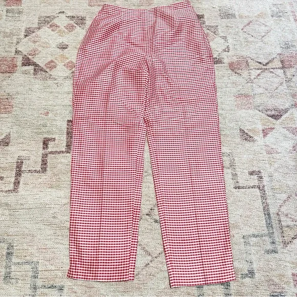 NWT deadstock Y2K loft silk red gingham pants ITEM IS NO LONGER AVAILABLE - Picture 8 of 10